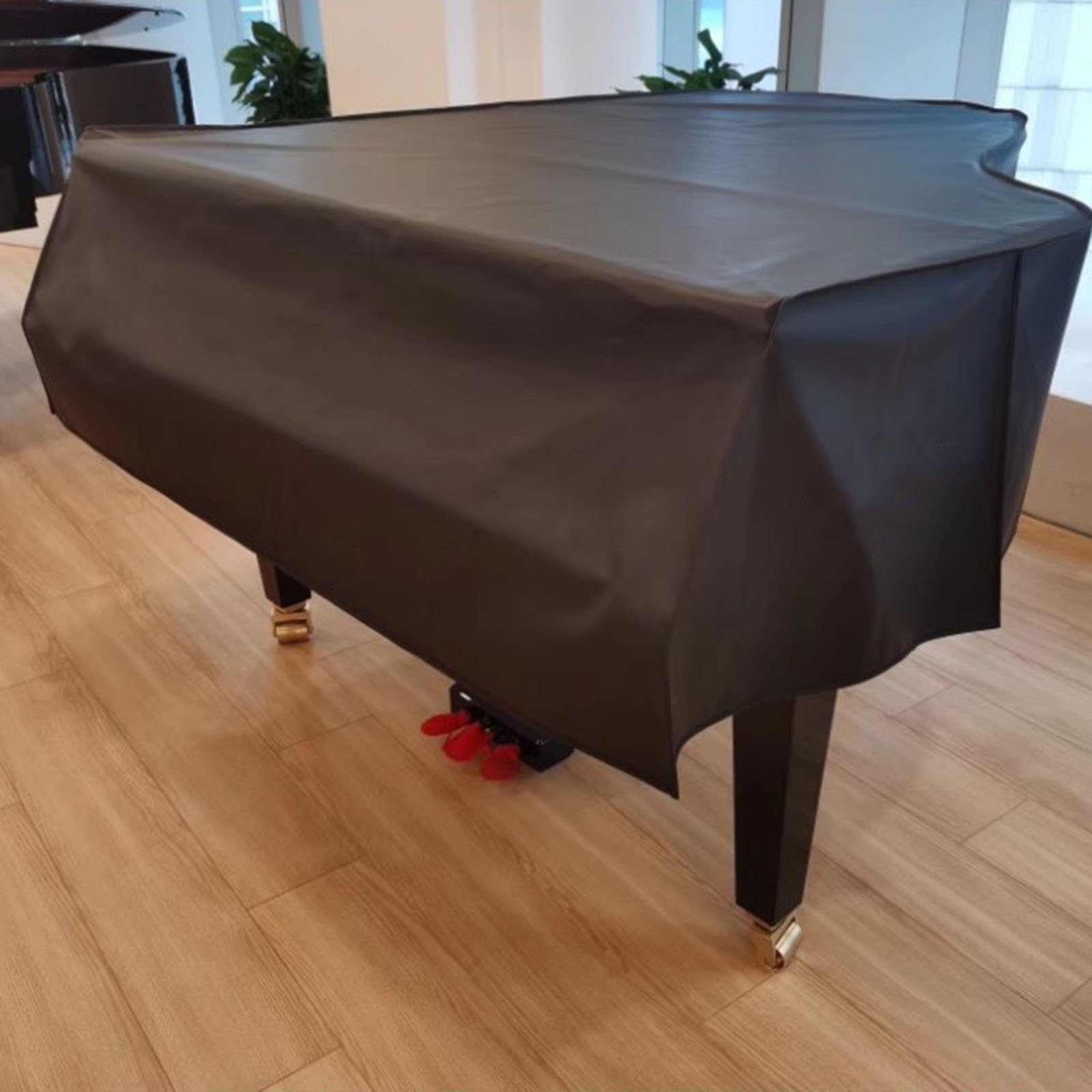 Funda Para Piano De Cola Para Bebés,Funda Impermeable Para Piano De Cola | Impermeable a prueba de polvo protector solar y a prueba de arañazos - Funda protectora negra para piano de cola(180cm)