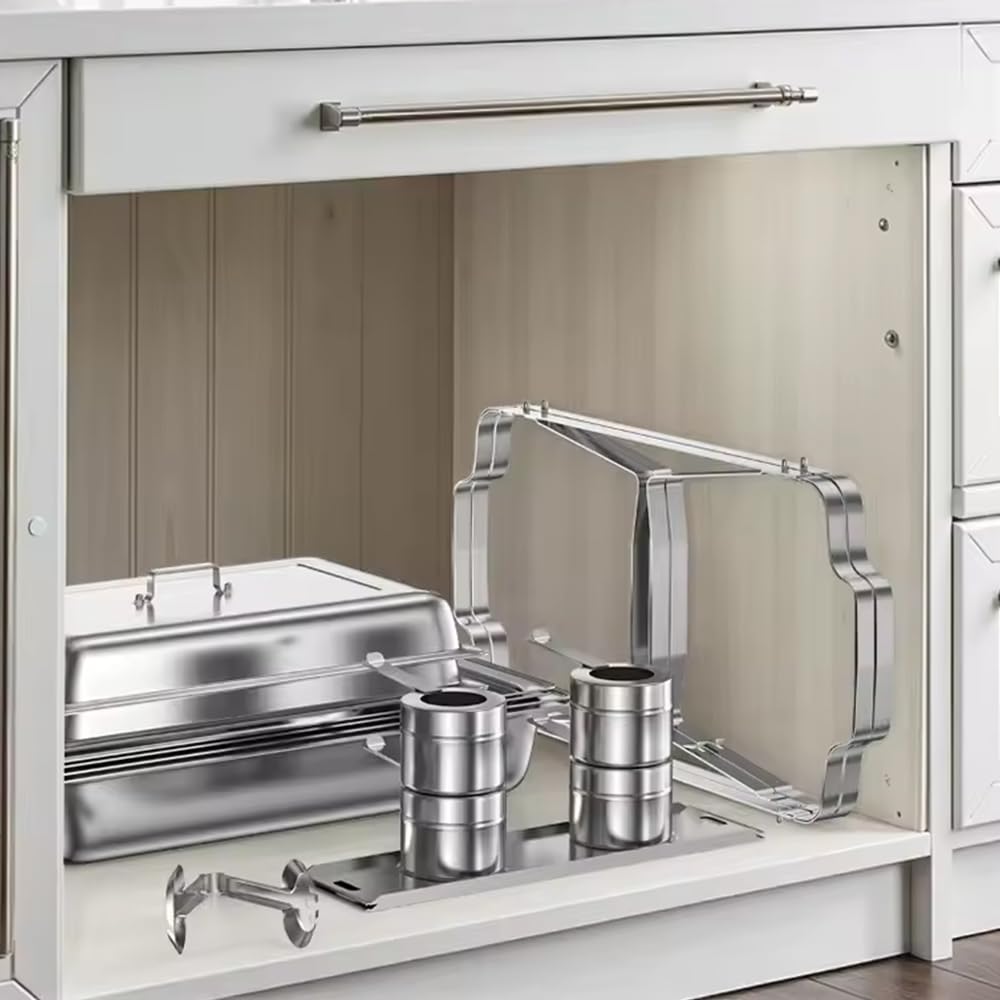 OHMG - Calentador de cocina para aparador, baño y baño maría profesional, mantenimiento caliente, catering, hotel/restaurante, acero inoxidable (2P-2 compartimentos, 55 x 35,5 x 26 cm)