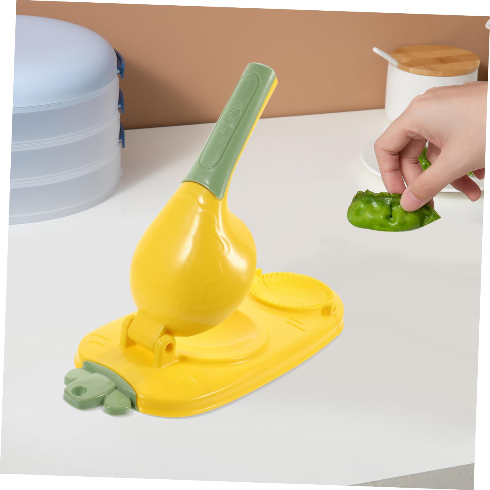 FELTECHELECTR Dumpling Press Machine Wrappers Non-stick Surface Simple Dumpling Maker