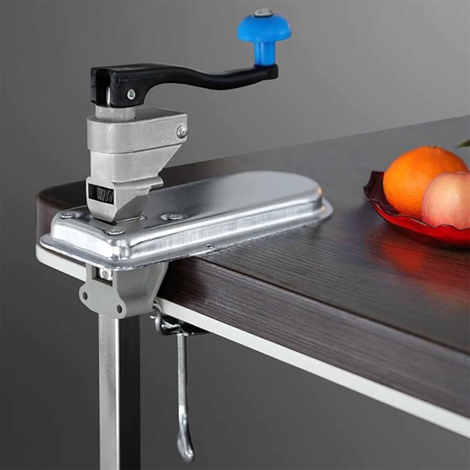 Abrelatas Manual De Sobremesa, Abrelatas De Acero Inoxidable De Mesa con Altura Ajustable, Hoja Afilada Y Fijación con Abrazadera Roscada, para Latas De Frutas, Sopas Y Mariscos.