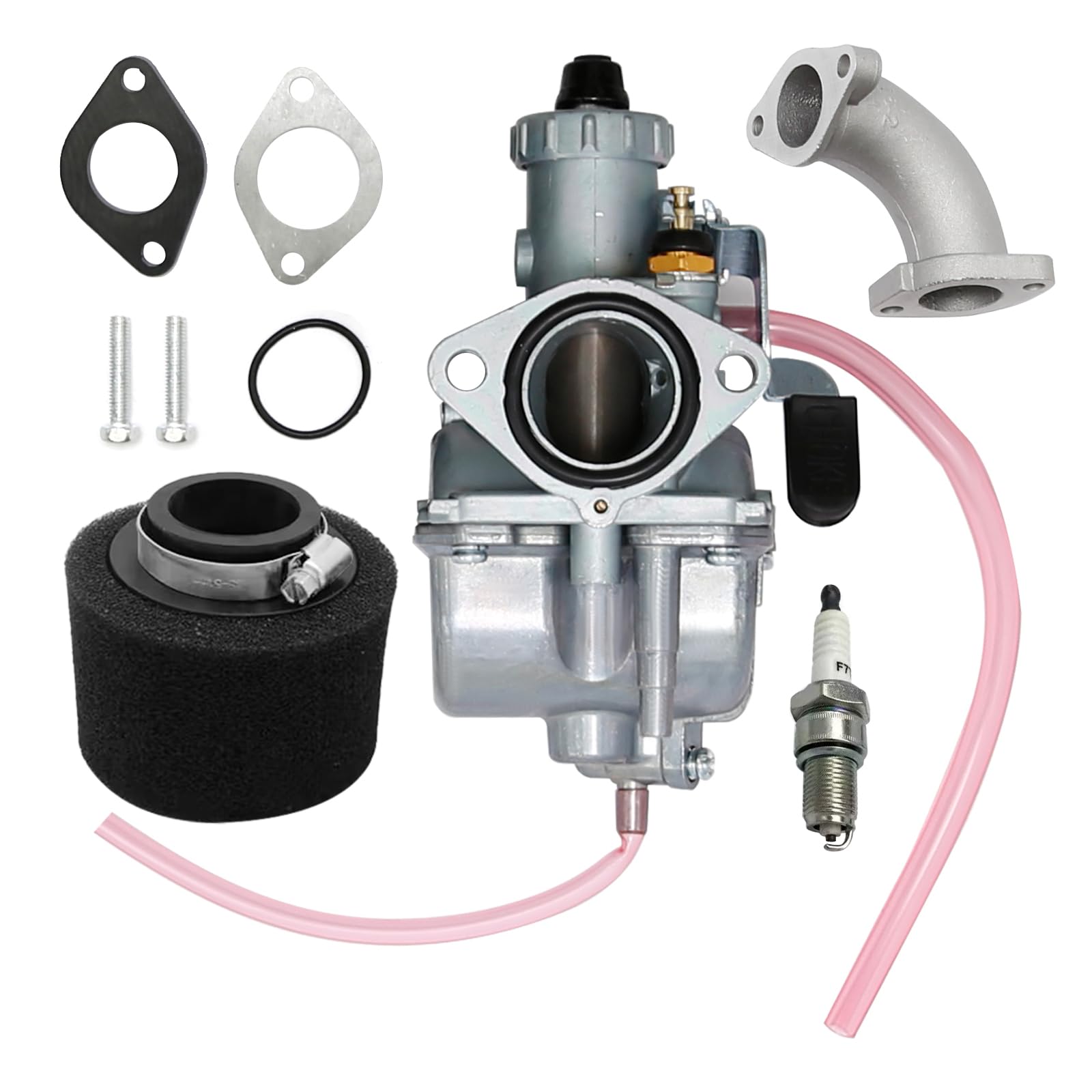 Vkinman 26mm Carb VM22 Carburetor for Intake Pipe Pit Fit for Dirt Bike 110cc 125cc 140cc Replacement for Lifan YX Zongshen Pit Dirt Bike XR50 CRF70