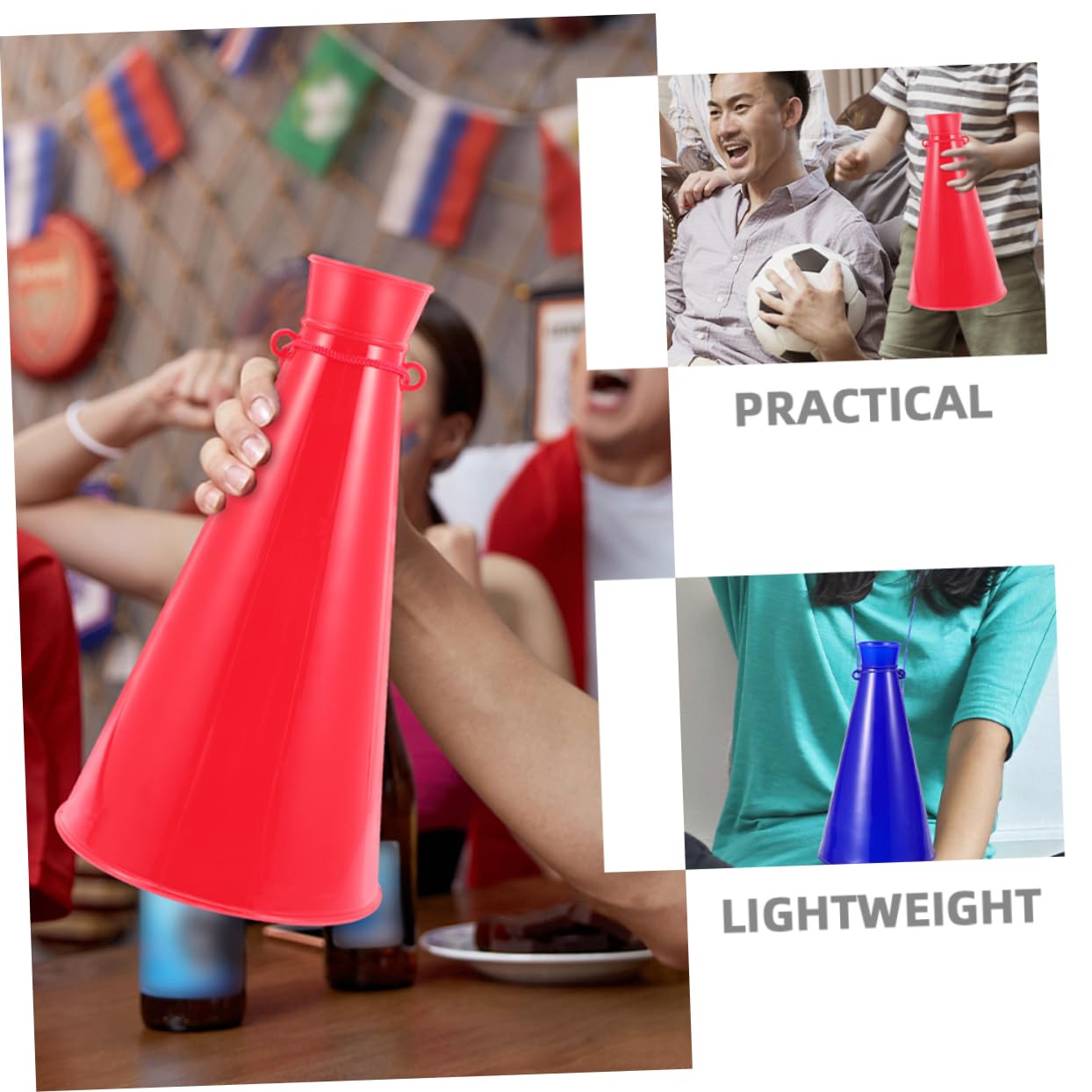 Toddmomy 2 Series Cuerno Animador Juguete Animador De Fiesta Cuerna Megáfonos Animando Megáfono Para Juguetes Ruidosos Soplar Cuernos El Plastico 5 Piezas*2