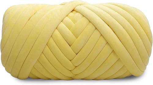 Hilo grueso de terciopelo para tejer con brazo gigante, hilo súper suave de tubo gigante, hilo lavable para hacer a mano, para manta, cama de
