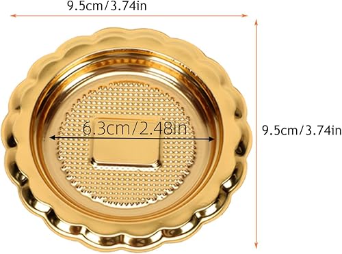 Miniatura 2 de 20 mini bases de pastel de mousse doradas, mini tablas para pasteles, exhibidores de postres, bases de pastelería para hornear cocina (3 pulgadas)