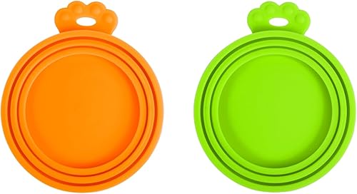 PetBonus Tapas de silicona para latas de mascotas cubierta de comida para perros y gatos tamaño universal 1 para 3 latas de comida de tamaño