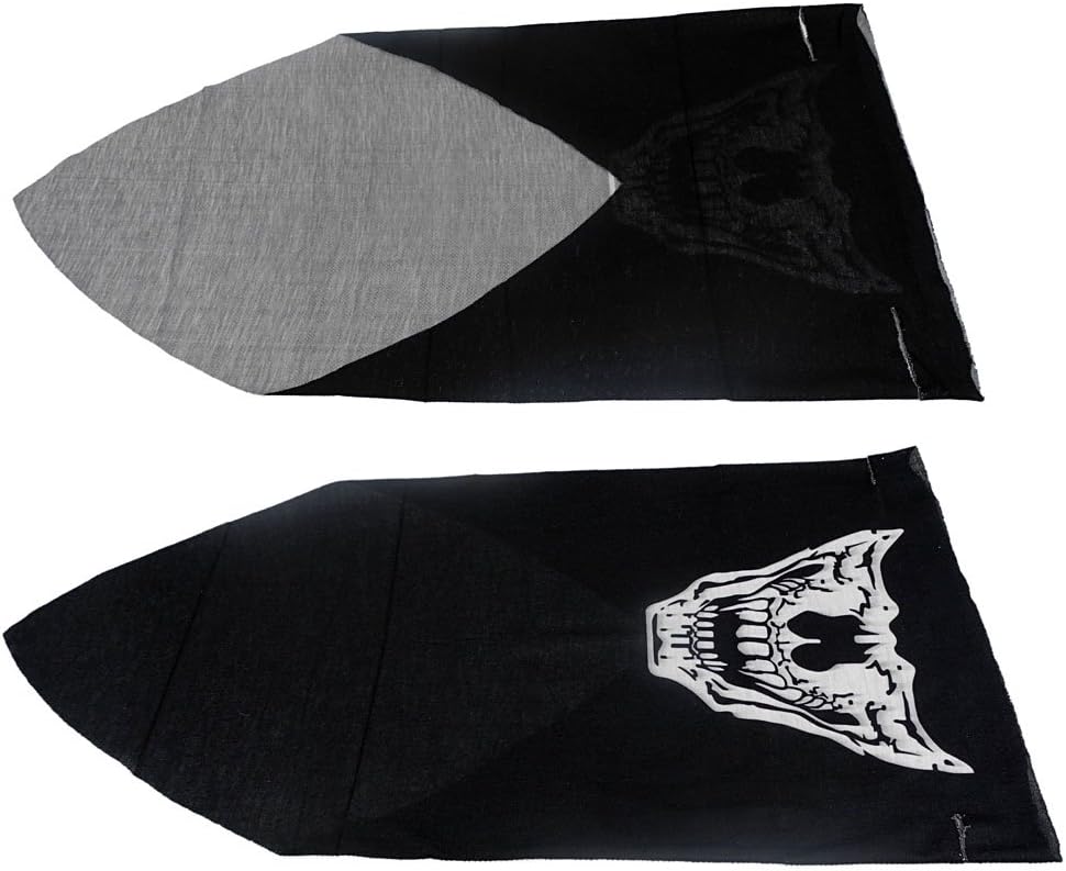 Wargame Snowboard Extreme Sports Facemask Half Face Mask Balaclava DL04 Half Black Skull Tusks