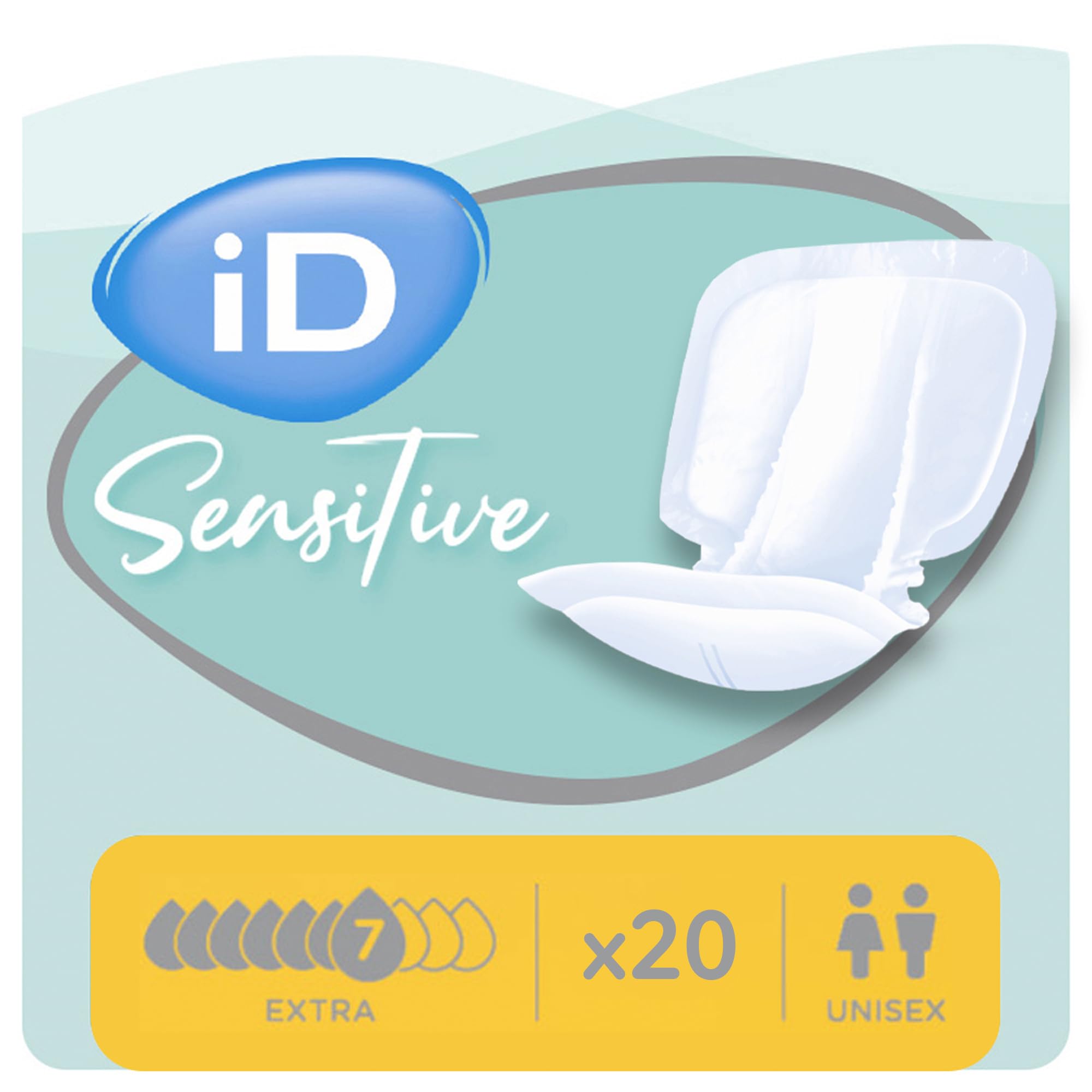 iD Sensitive Form Extra Incontinence Pads Odour Control | 1 Pack of 20