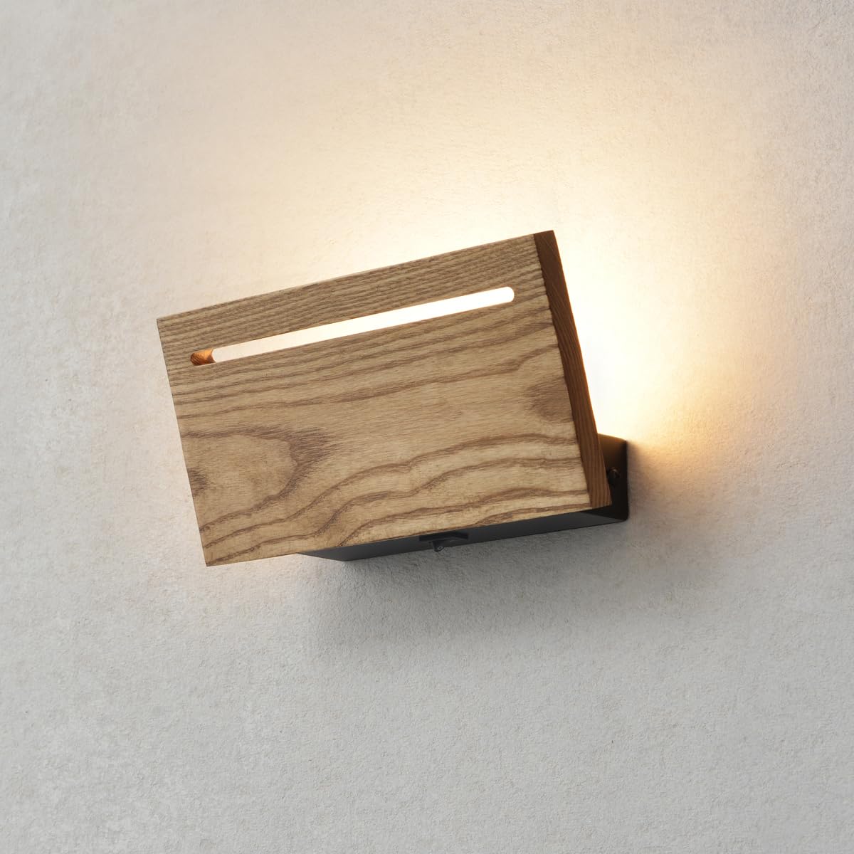 ouglres Wood Wall Light for Living Room Led Wall Lamp for Bedroom Bed Modern Wall Sconce with Switch,Wall Lamps Indoor for Hallway Guest Room