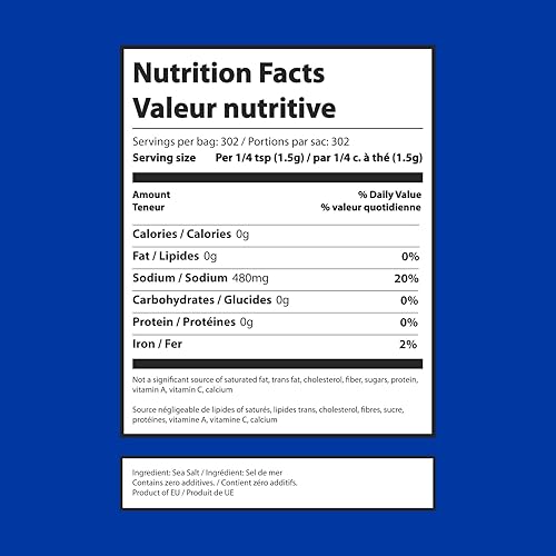 Miniatura 2 de Sea Salt Light Grey Celtic Bolsa resellable de 1 libra, sin aditivos, deliciosa sal marina, perfecta para cocinar, hornear y más, sin gluten,