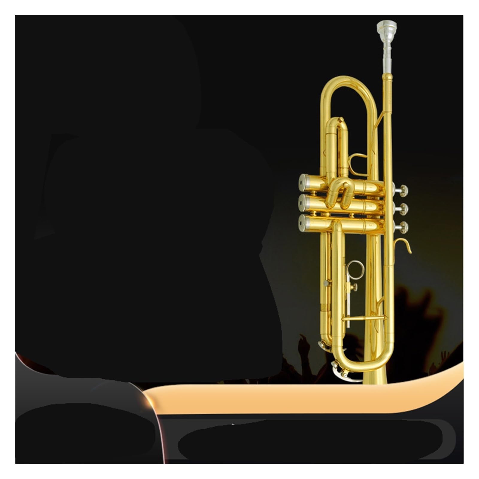 trąbka instrument Instrument trąbkowy B-dur dla początkujących profesjonalny korpus bębna i trąbki