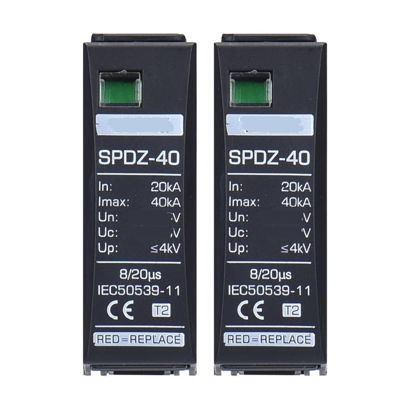 Protection contre la foudre SPD 2P 3P efficace de 20KA à 40KA