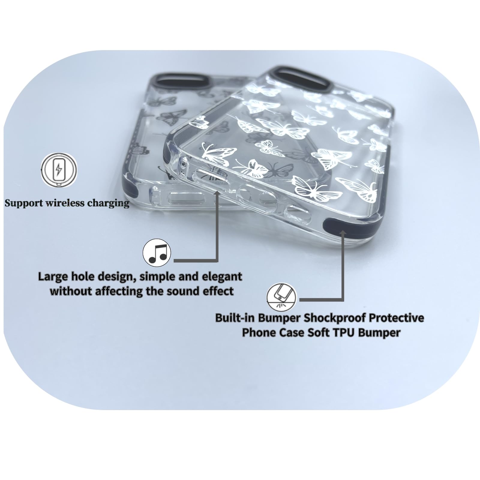 ZXCDINO Pacote com 2 capas de telefone compatíveis com IPhone11