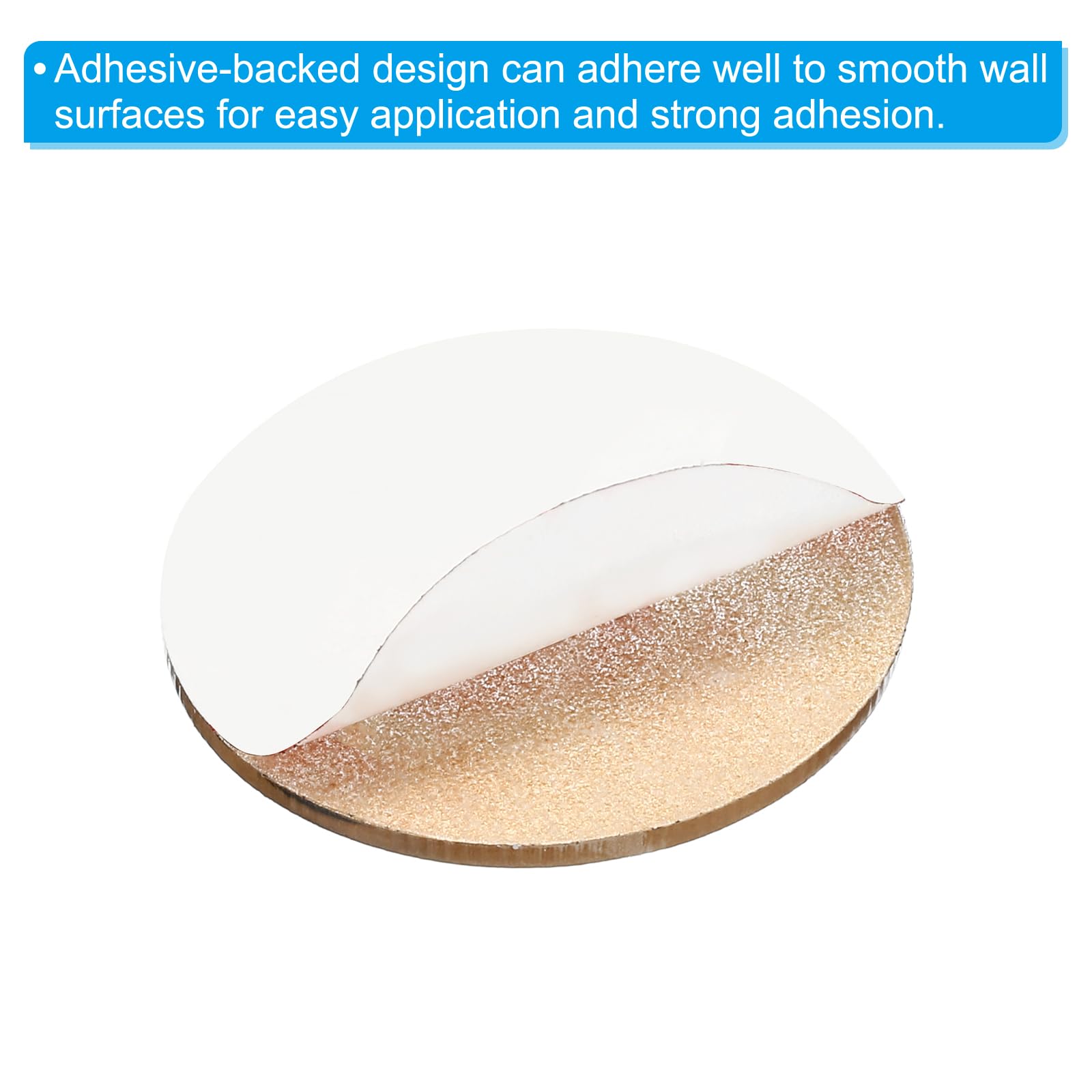 PATIKIL Self Stick Hot/Cold Water Label, 3 works/6 Pack Acrylic Round Shape Sticker Signs for Faucets Sinks Gold - Image 4