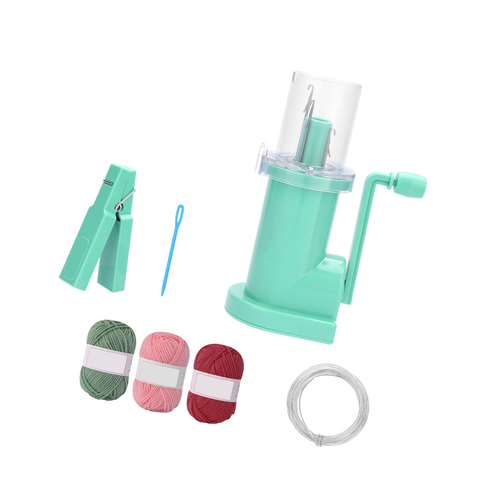 Limtula Hand Cranked Knitting Machine Knitting Mill Machine Manual Cord Knitter with Yarn Needle Cord for Bracelets Braiding Professional Hand Weaving Device