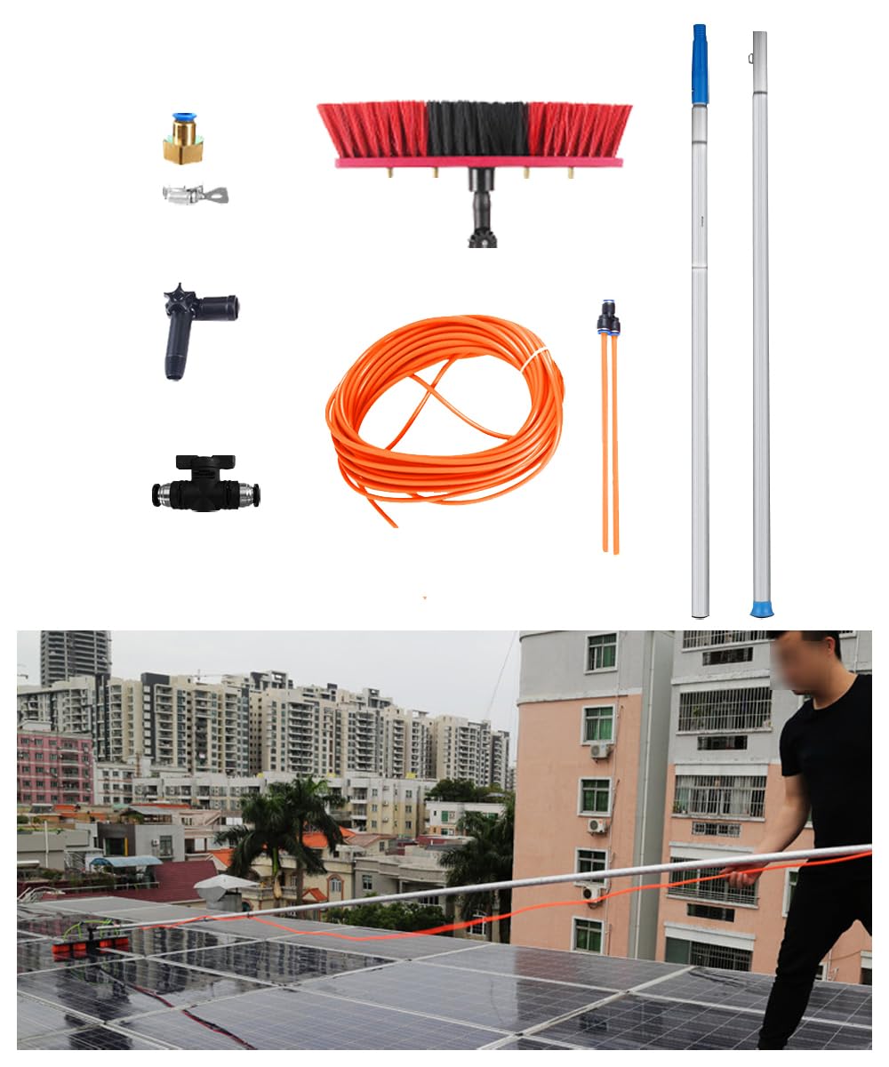 Amazon｜外壁 掃除 ブラシ 高所 窓拭きブラシ 太陽光パネル洗浄ブラシ