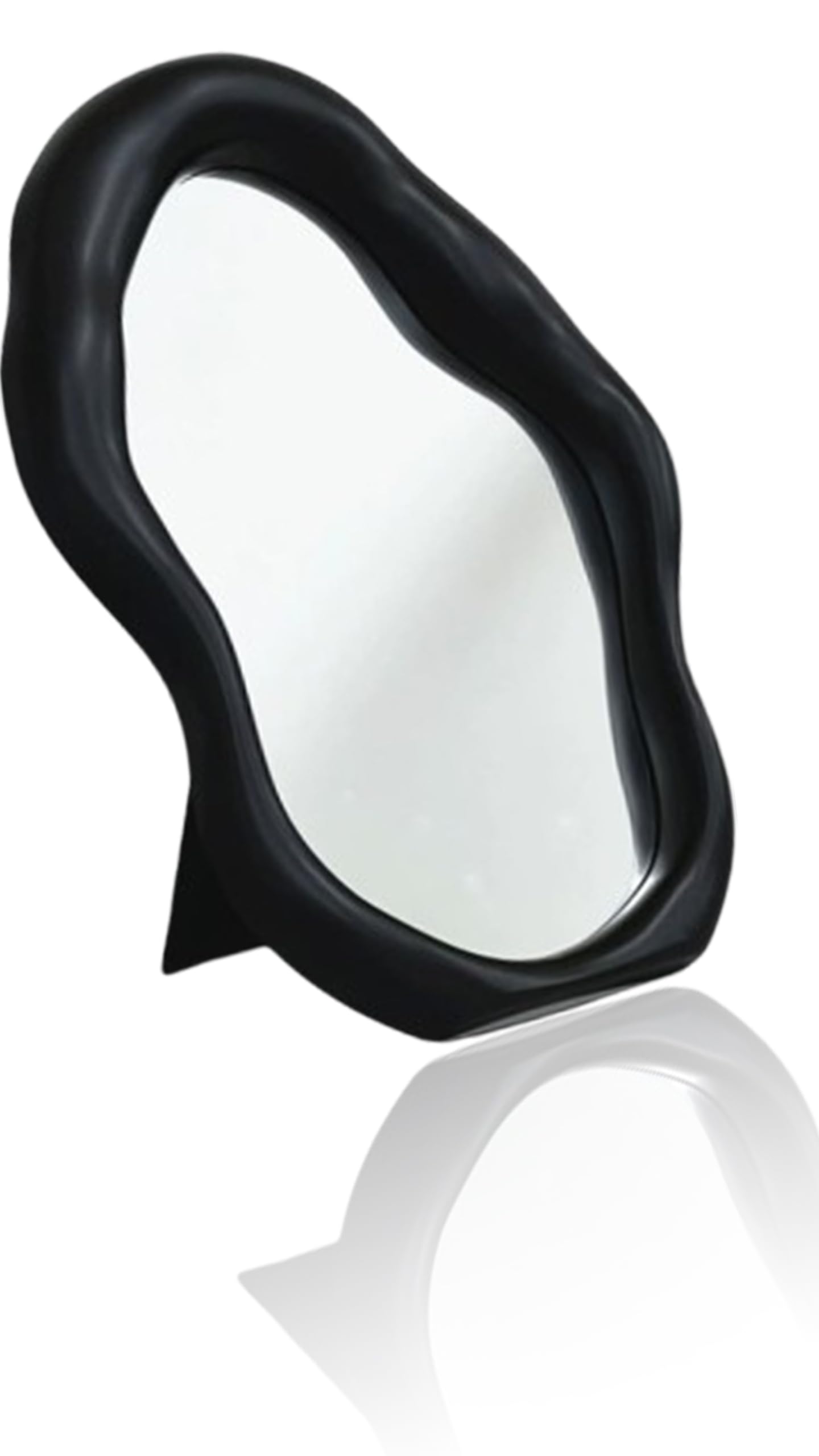 – Sweet seven Polymorph Pattern Vanity Makeup Mirror - Versatile Tabletop or Wall Hanging, Decorative Cosmetic Mirror for Home Bedroom, Black