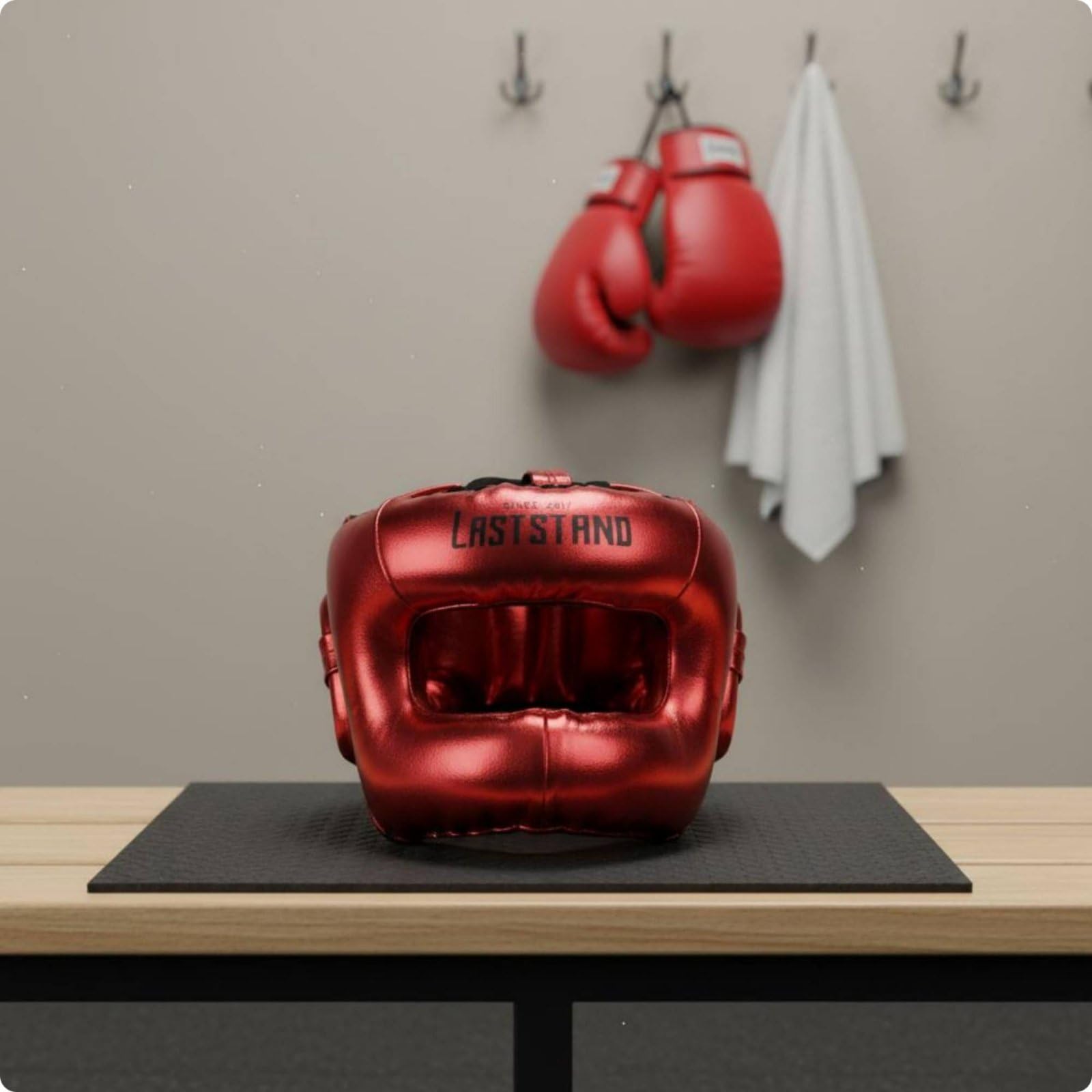 Milageto Casco MMA Integrale Copertura Totale Casco da Pugilato Chiuso Chiusura Regolabile Protezione Testa Naso per Boxeur