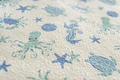 Miniatura 4 de C&F Home Brisbane - Juego de edredón reversible de 3 piezas de algodón reversible lavable a máquina, tamaño King, color azul