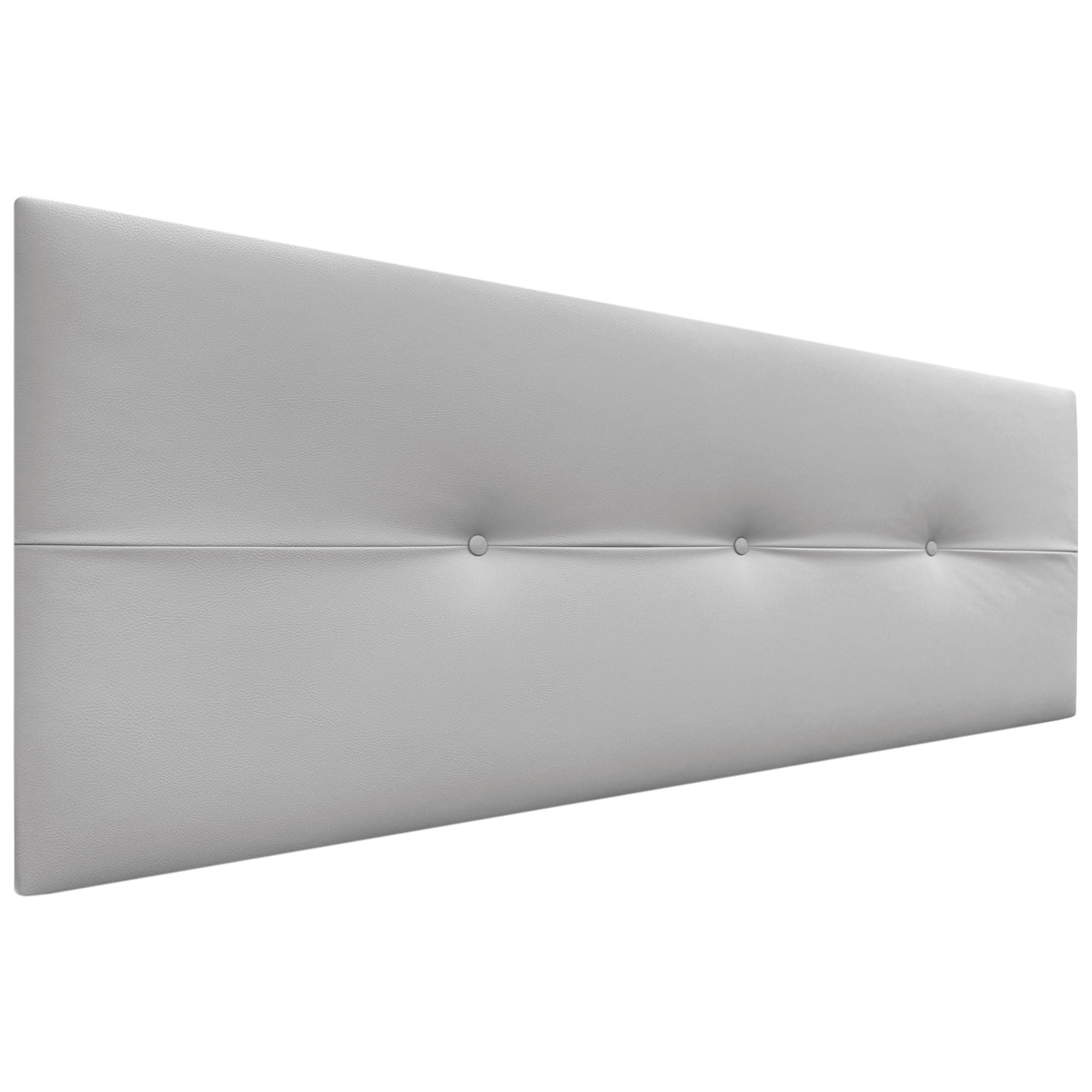 DHOME Testiera in similpelle o tessuto AQUALINE Pro Rivestimento di alta qualità NUOVA GAMMA DI COLORI Testiera letto di lusso Camera da letto (Similpelle Grigio Chiaro, 160x50cm (Letto 150/160))