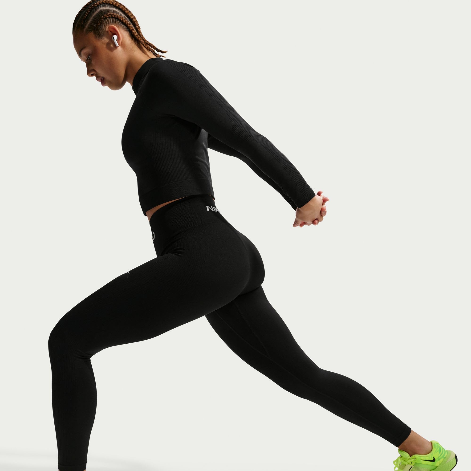 Nike Pro Seamless 7/8-Leggings mit hohem Bund für Damen, IR4200