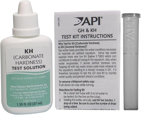 API Carbonate Hardness Test Kit for Freshwater and Saltwater Aquariums, 1 Kit