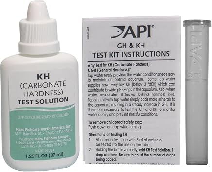 API Carbonate Hardness Test Kit for Freshwater and Saltwater Aquariums, 1 Kit
