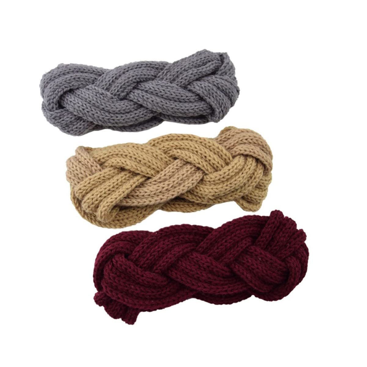 minkissy 8pièces Bandeaux Tricotés Pour Femmes Lot De Des Oreilles Avec Design Tressé Élastiques Et Doux Pour Activités Extérieures Ski Course