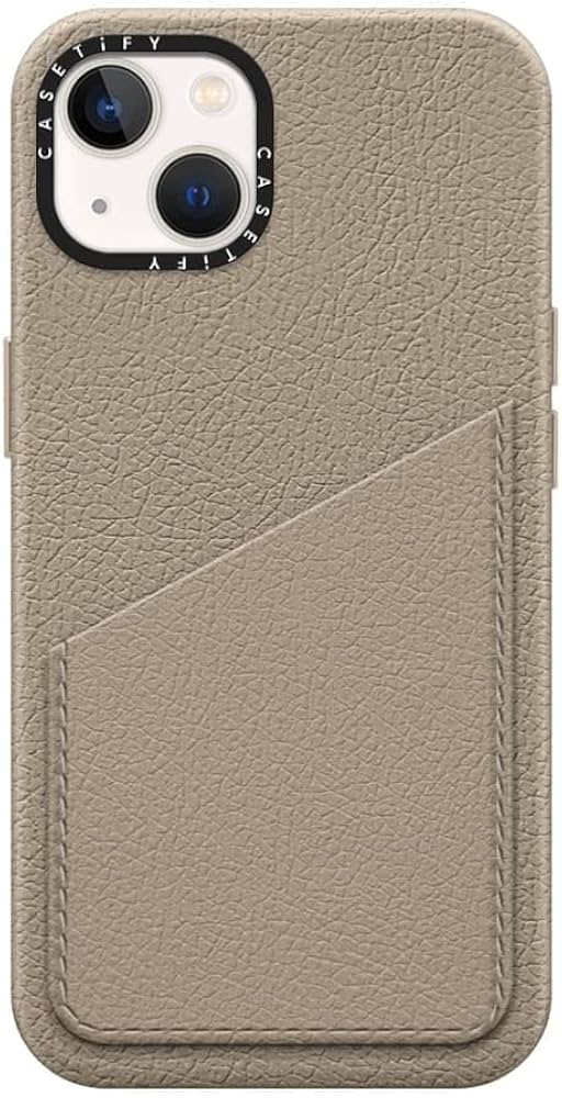 Amazon | CASETiFY レザー カードポケット ケース iPhone 13