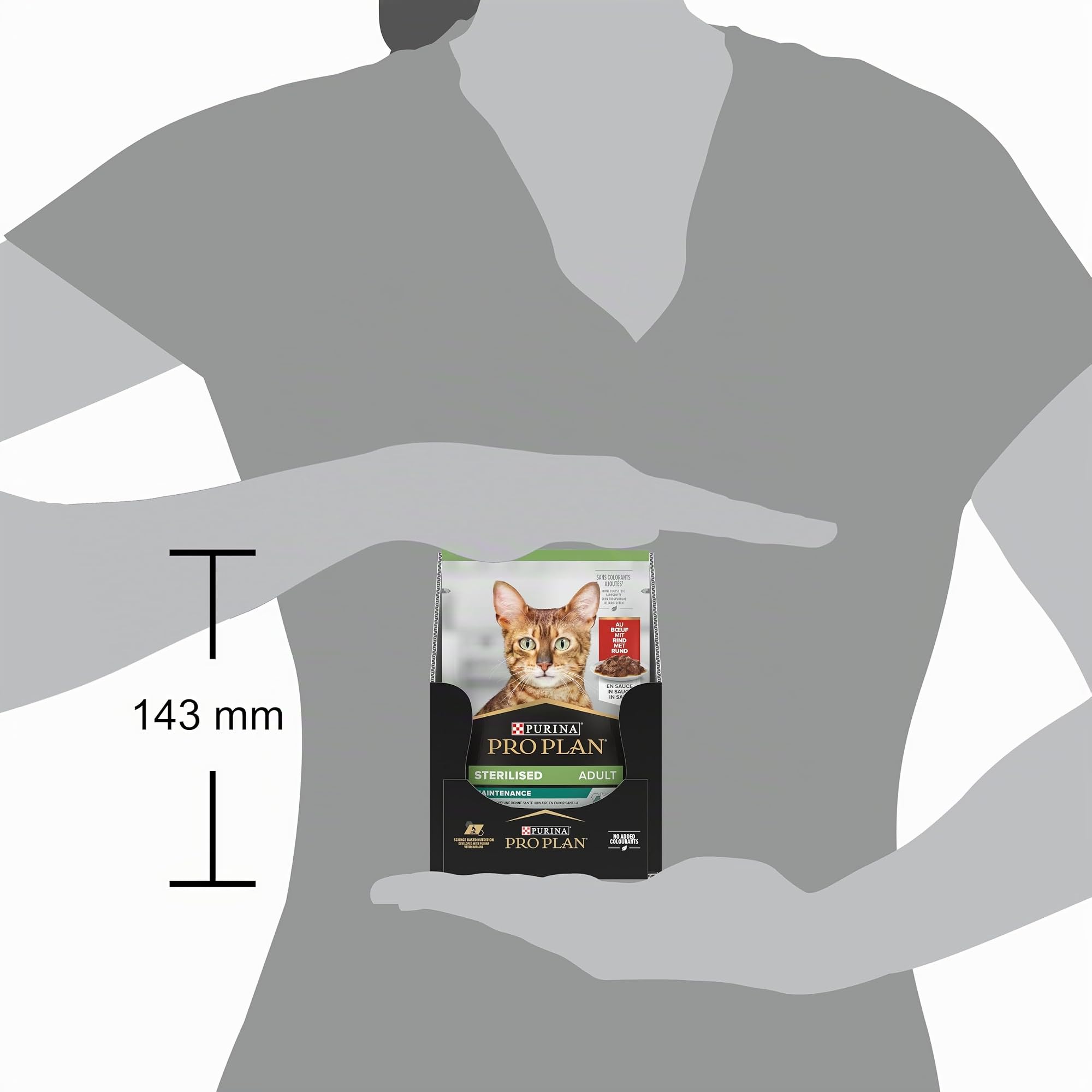 PURINA PRO PLAN STERILISED NUTRISAVOUR Katzenfutter nass für kastrierte Katzen, mit Rind, 24er Pack (24 x 85g)