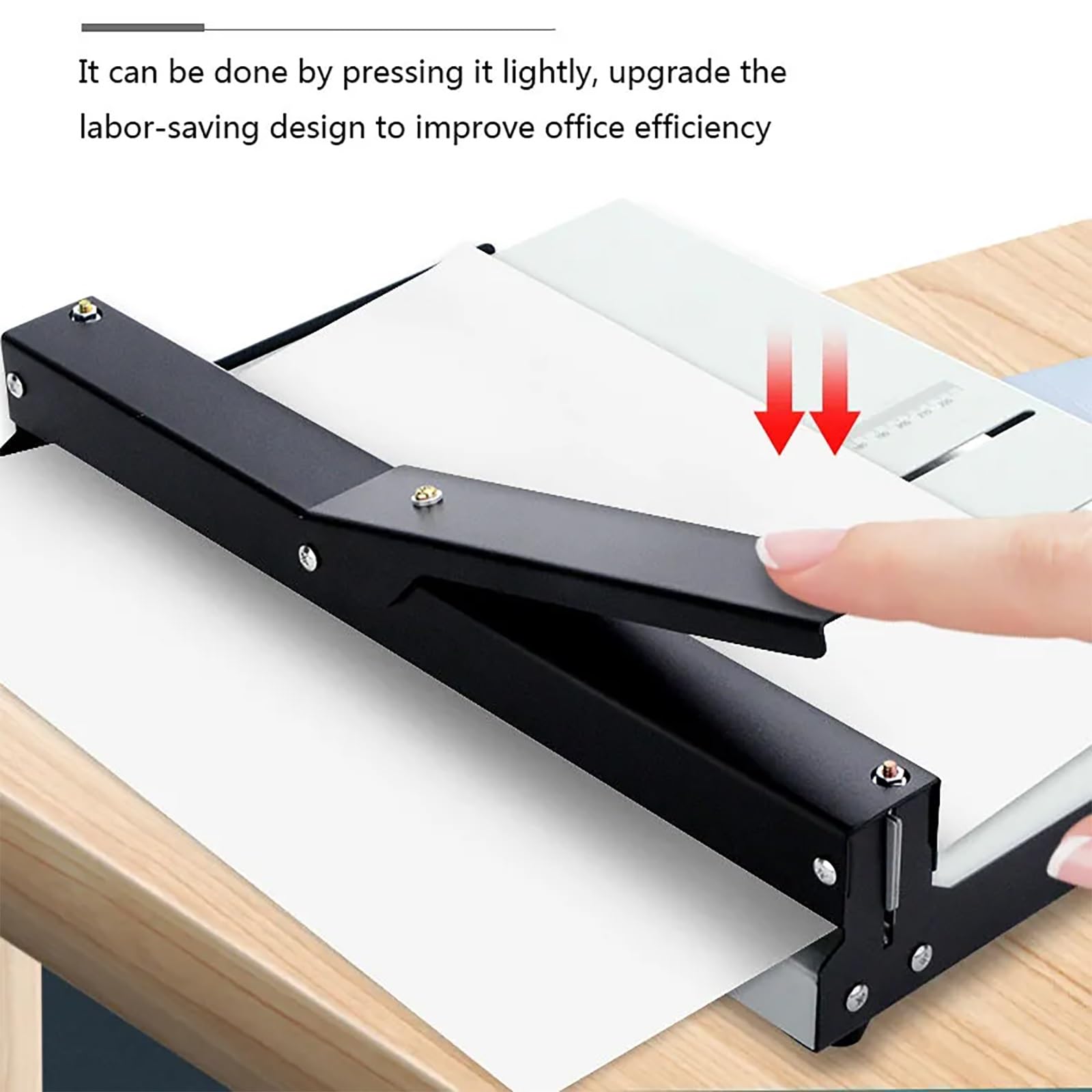 Falzmaschine für Papier, handelsübliches manuelles Falzgerät, manuelles Falzgerät, 13,8 Zoll/350 mm mit Positionierungsblock für präzise Falze – langlebig und effizient