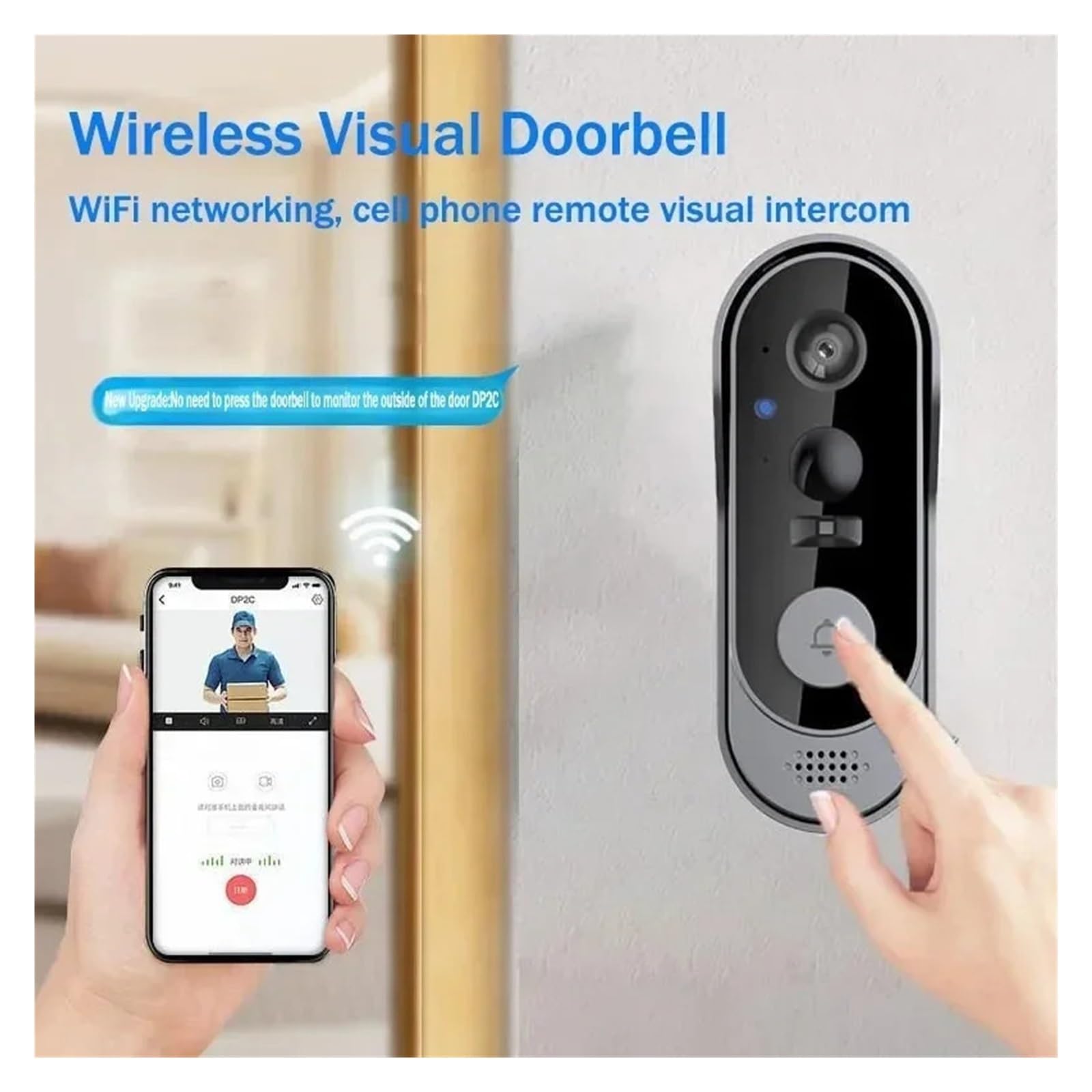 Caméra de Sonnette vidéo WiFi sans Fil