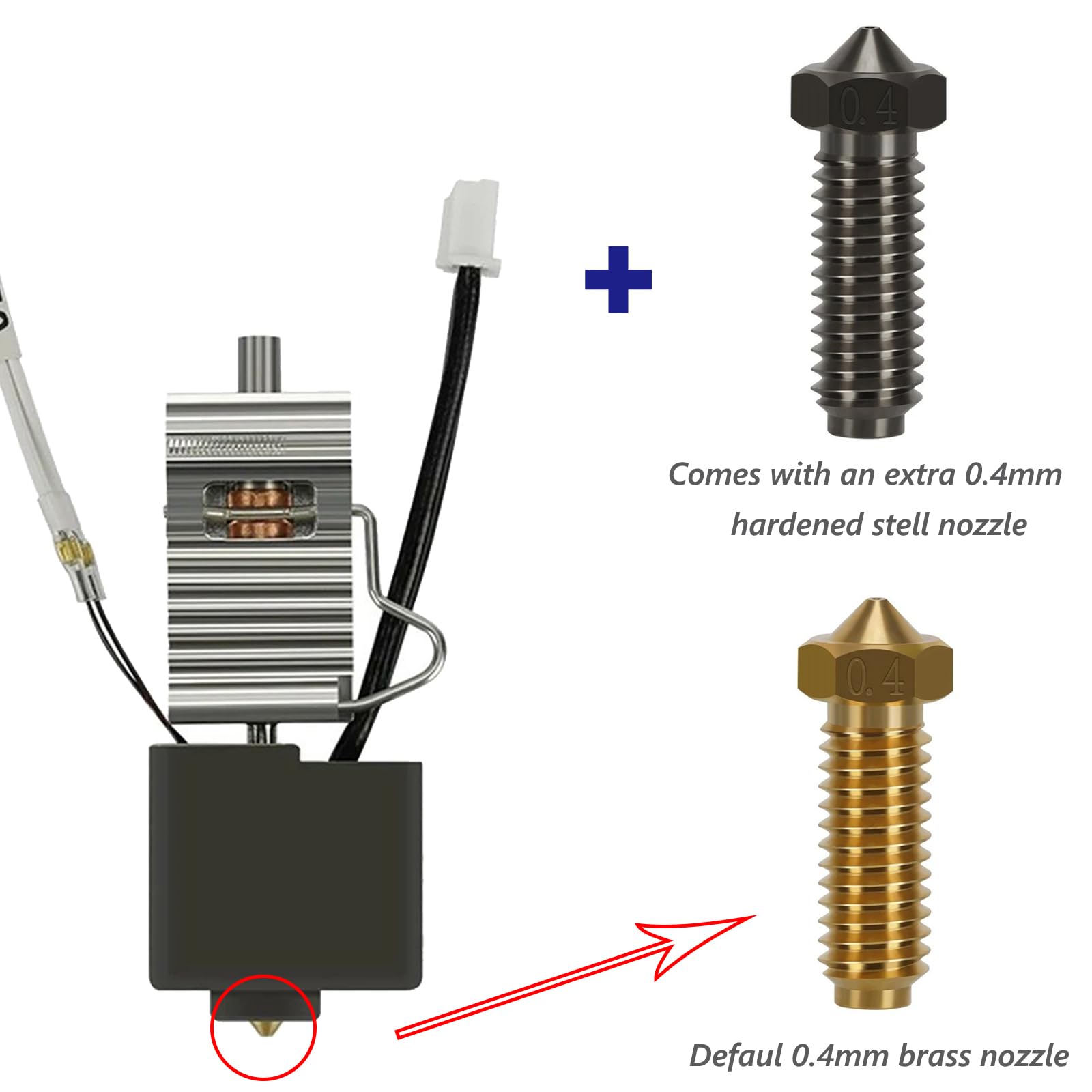 2 Stück Kobra 3 Hot End Kit - 3D-Drucker Hotend Ersatz Für Anycubic Kobra 3