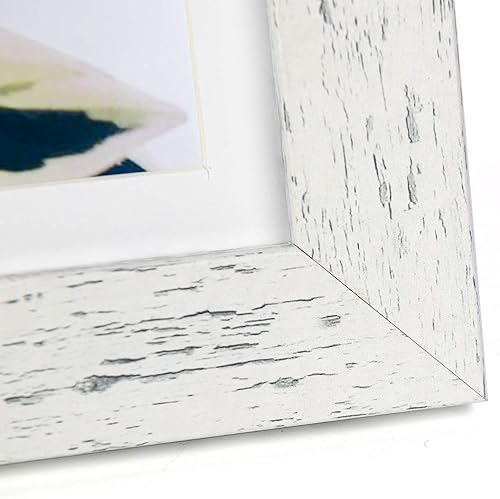 Vista 109 de Scholartree - Marco de fotos rústico de madera para mesa o montaje en pared. Beige,Negro,Marrón,Gris,2-Blanco,Azul,Marrón claro,Marrón