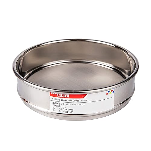 Miniatura 42 de φ20×4.2.0 in Diámetro 10 Malla 304 Tamices de laboratorio inoxidable Economía Prueba Tamiz 304 Paño de alambre de acero inoxidable (0.079 in)