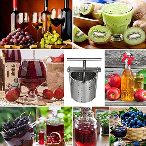 LKJHG Honigabscheider Aus Edelstahl, Manueller Honigabscheider Mit T-Griff, Honigschleuder Für Obstwein, Gemüsefüllungen… – Bild 8