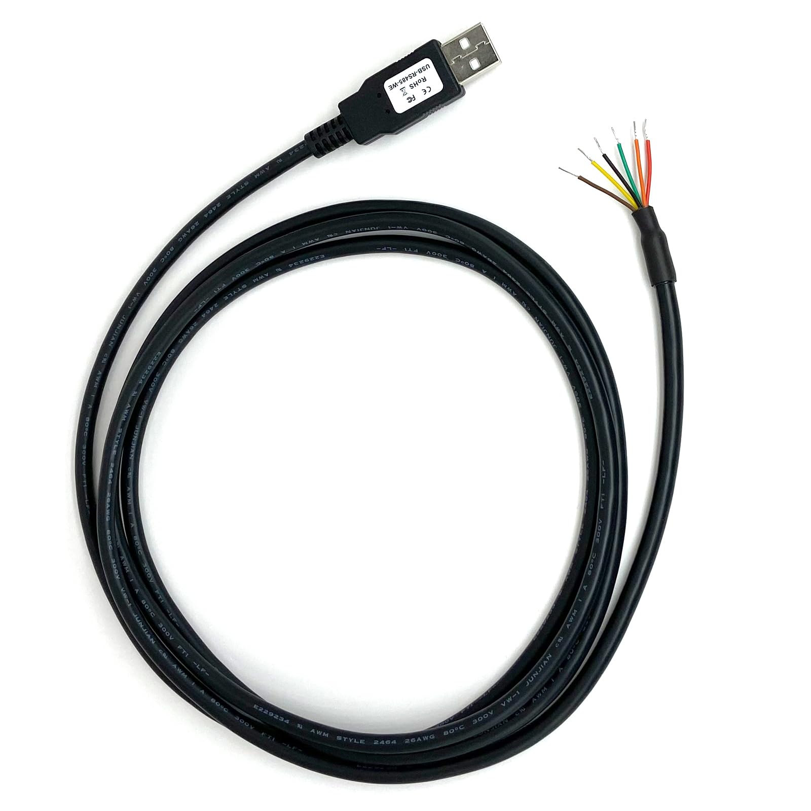 USB-RS485-WE-1800-bt Serielles Adapterkabel, USB-auf-RS485-Konverterkabel mit FT232RQ-Chipsatz (1,8 m)