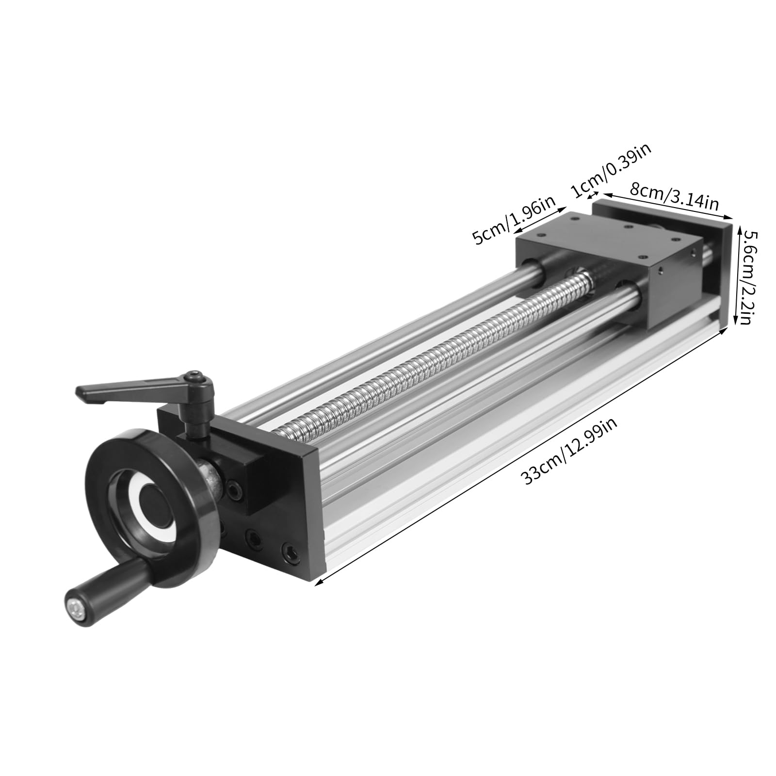 Table Coulissante Manuelle Guide de Rail Linéaire, Plate-forme de Guidage Précise de 250 mm Avec Deux Axes Optiques