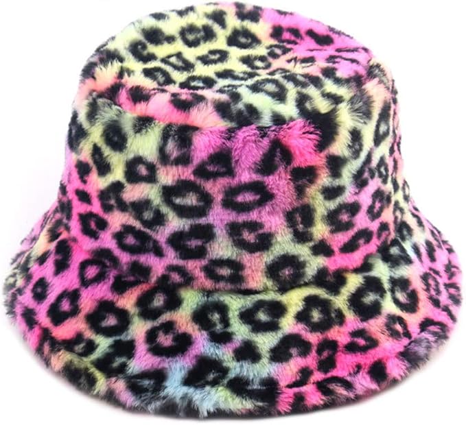Women's Leopard Print Tie Dye Rainbow 