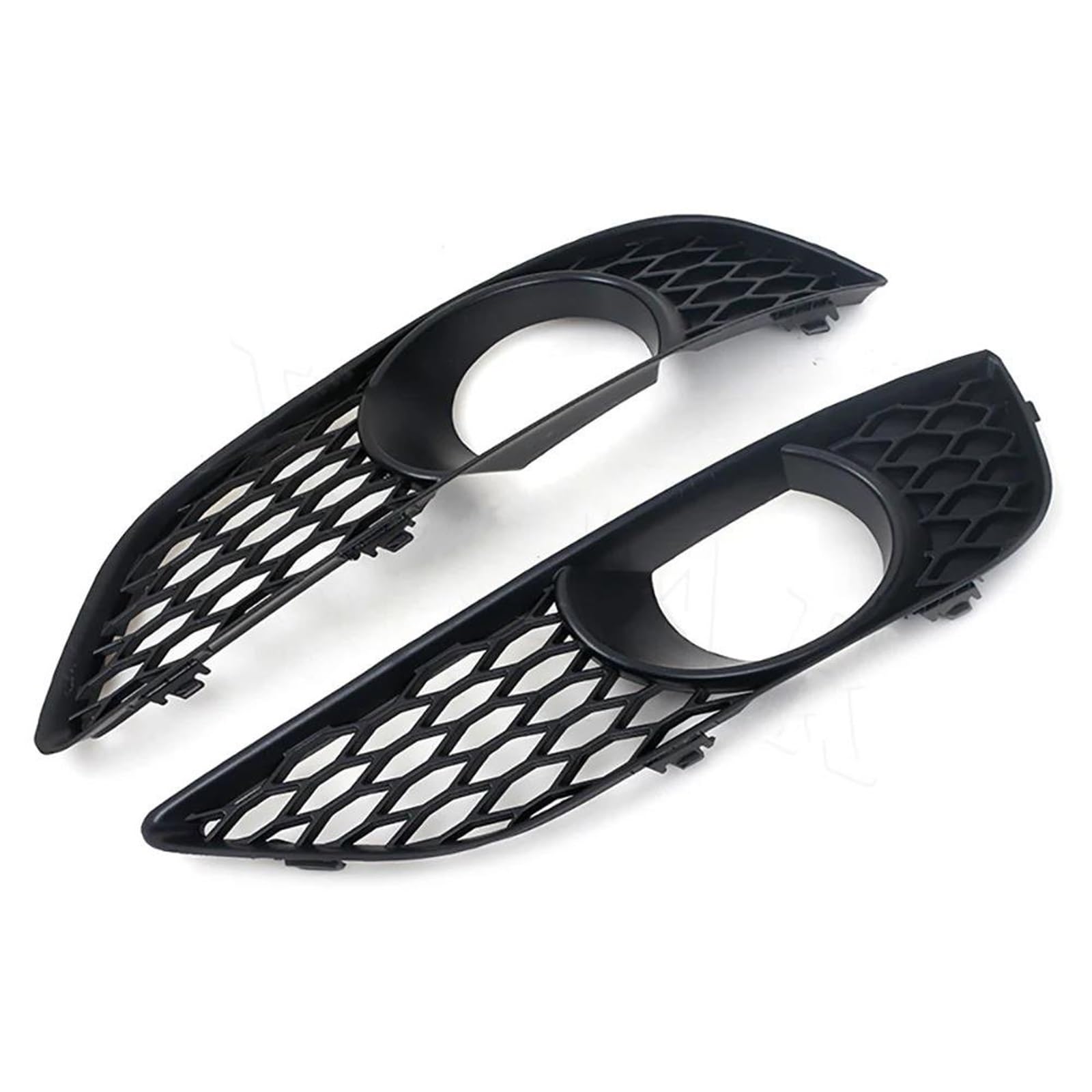 Parrillas Doble Listón para Q7 4L 2009-2012 2013 2014 Rejillas Luz Antiniebla Delanteras Coche Rejilla Inferior Cubierta Parrillas Carreras Izquierda Derecha Parrilla Frontal