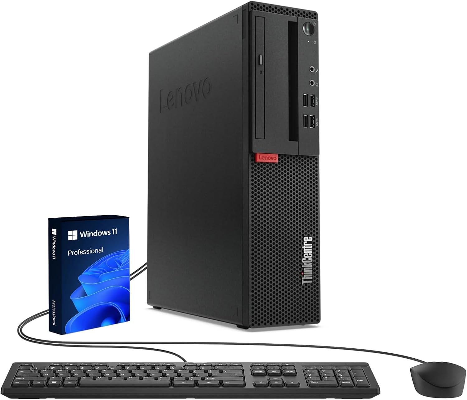 Lenovo ThinkCentre M910S SFF Desktop Computer, Intel Quad Core i5-6500 up to 3.6GHz, 16GB RAM, 512GB SSD, Keyboard and Mouse, Windows 11 Pro (Renewed)