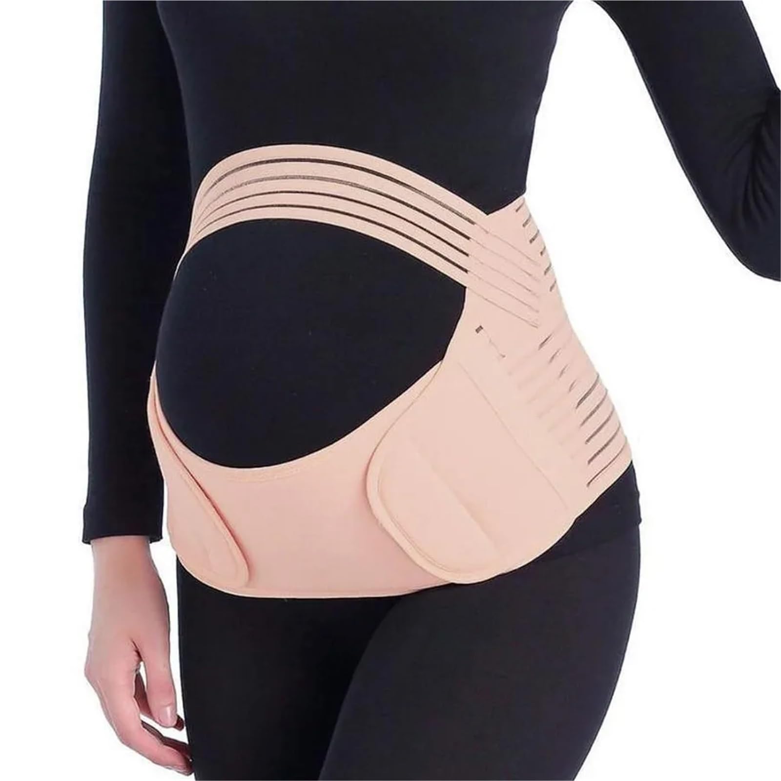 Pancera Gravidanza Cinghie di sostegno for l'addome Donne incinte | Supporto for la pancia a medio termine e tardivo for il comfort delle madri in attesa(Black 2,XL)