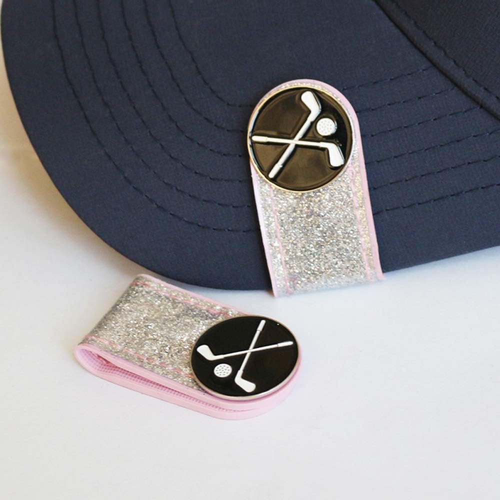 review GOLTERS Glitering PVC Golf Hat Clip with Ball Marker (2 Hat Clip and Golf Ball Markers)