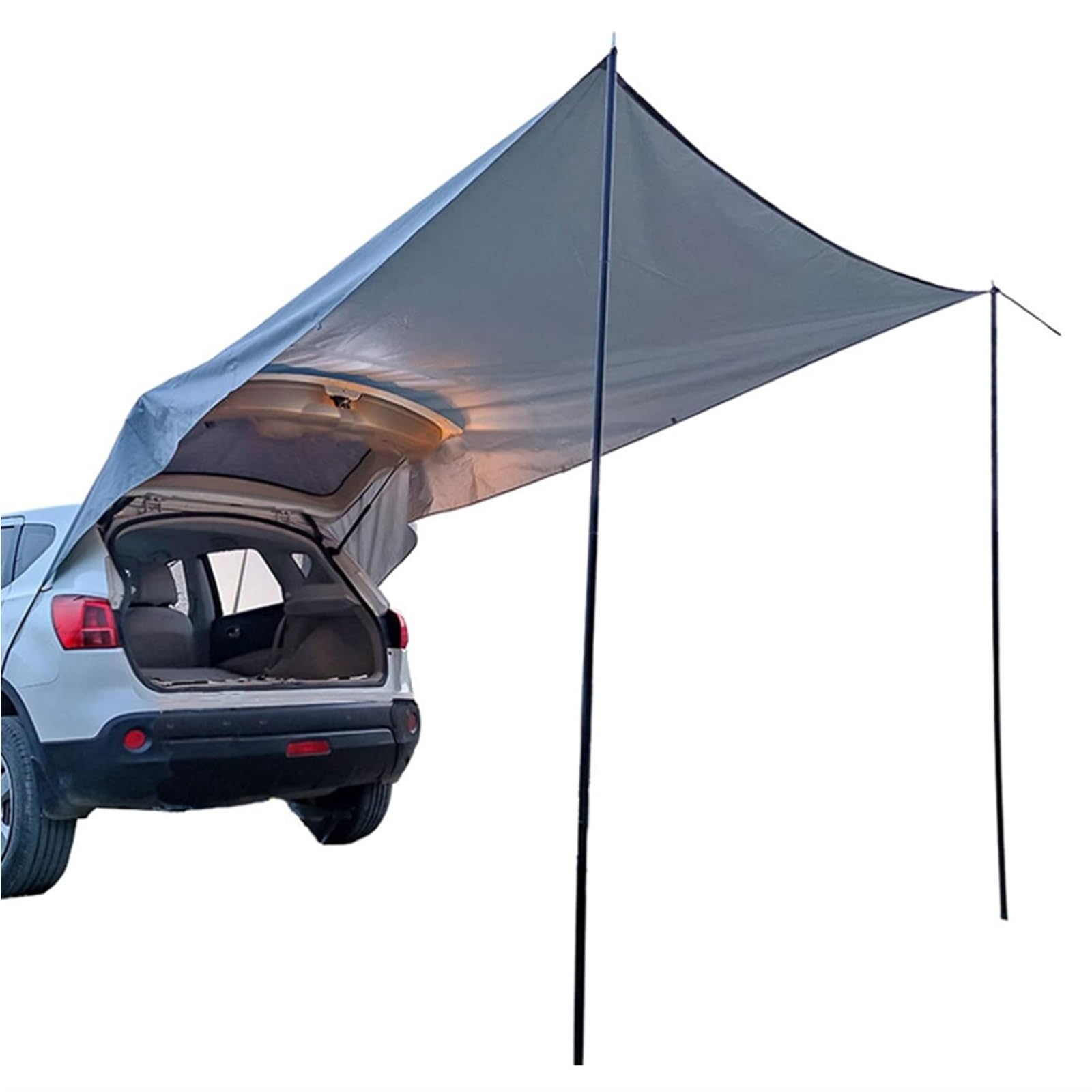 Toldo Furgoneta Camper Trasero para Coche, Toldo Camper Lateral Portátil Exterior, Tela Oxford Impermeable de 3000 Mm, UPF50+, Apto para SUV, Furgonetas y Coches