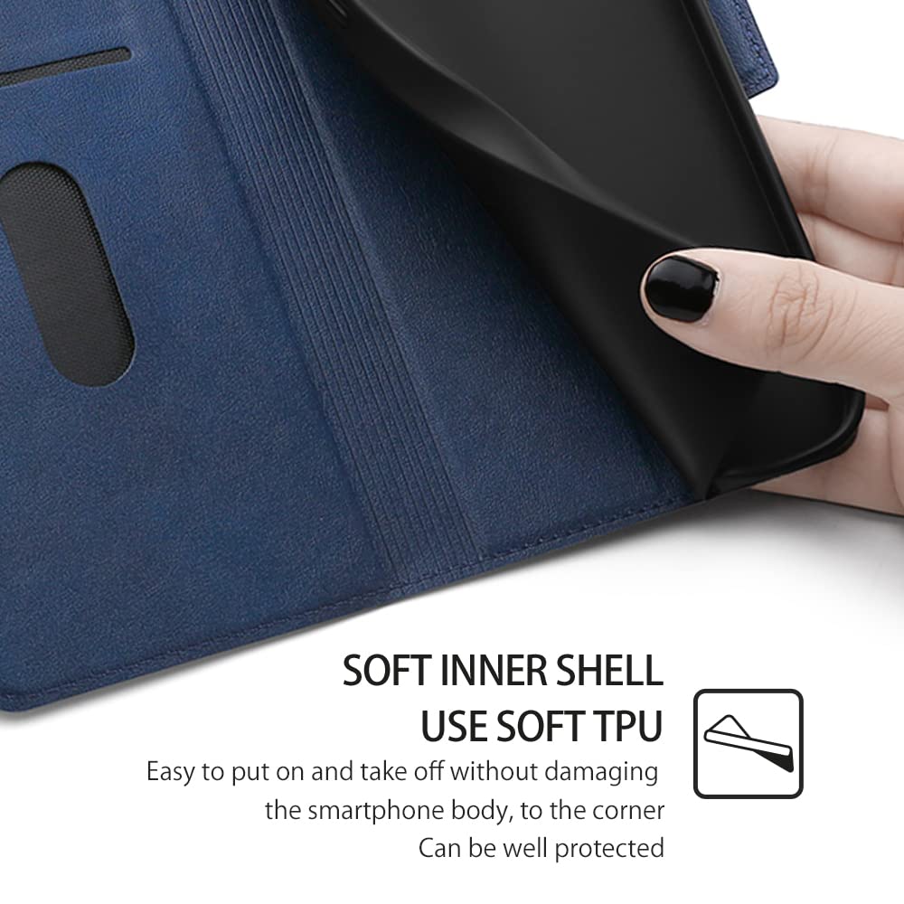 Cover Portafoglio RonRun Per Oppo A78 5G – Pelle Premium Con Slot Carte, Chiusura Magnetica E Supporto Regolabile (Rosso) - 2