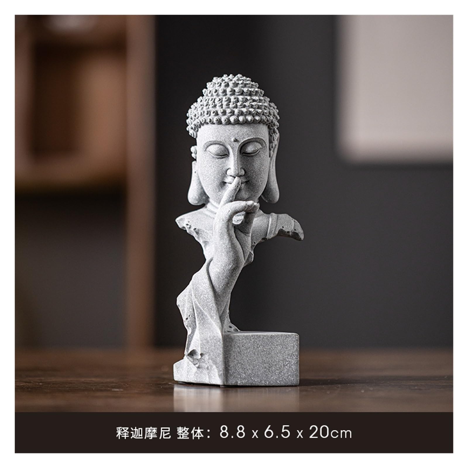 Bürodekoration Chinesische Buddha-Statue-Ornamente, Stein-Aquarium-Landschaftsbau, Garten-Desktop, Teezimmer-Dekorationen, Tee-Haustiere Wohnzimmertischdekoration