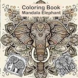 elephant mandala coloring book - 31 intricate designs for relaxation and creativity | stress-relief adult coloring pages | high-quality paper | ideal ... with 31 intricate elephant mandala designs