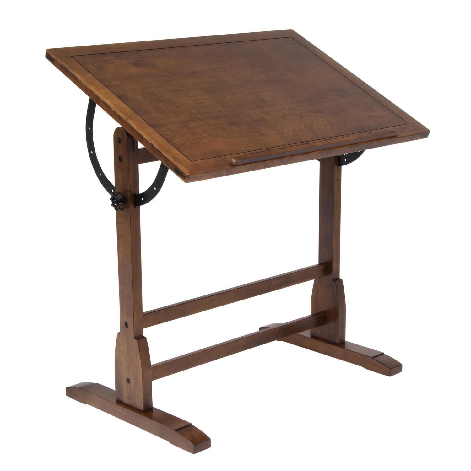 HomeStock Baroque Bonanza Drafting Table 30 D X 42 W X 34 H Adjustable Feature Classroom Type Tabletop