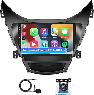 2G+32G for 2011 2012 2013 Hyundai Elantra Radio, Android 11 Car Stereo with Wireless Carplay Android Auto, 9" Touch Screen Car Radio with Bluetooth, GPS, EQ, WiFi + AHD Backup Camera & MIC