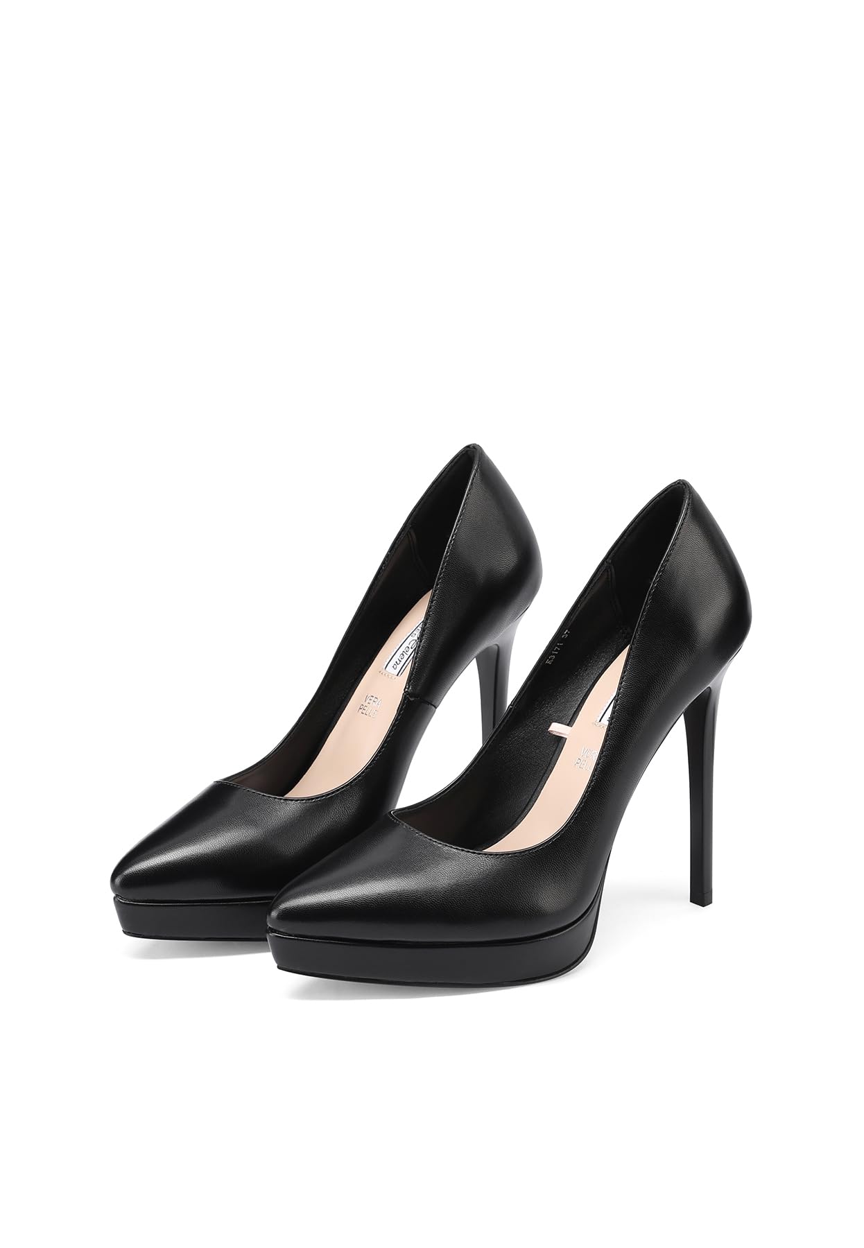 QUEEN HELENA Décolleté Donna con Tacco a Spillo e Plateau Scarpe Eleganti a Punta Chiusa Donna K3171