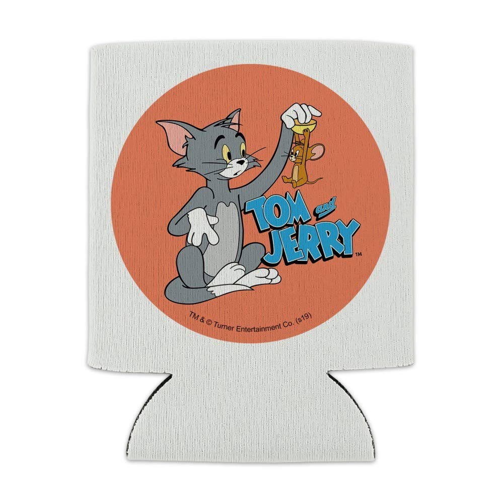 Tom and Jerry Best Friends Can Cooler - Drink Sleeve Hugger Collapsible Insulator - Beverage Insulated Holder